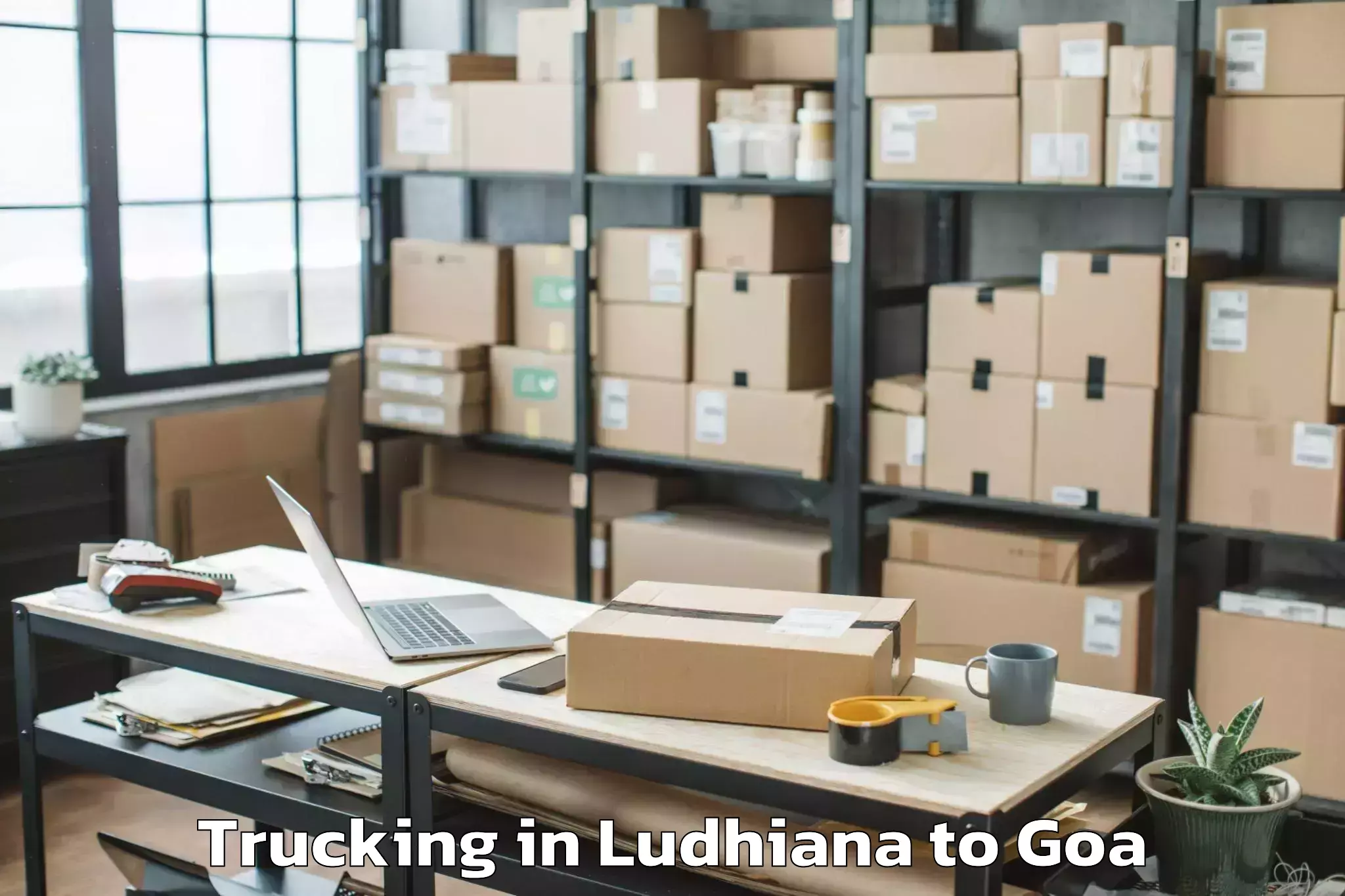 Book Ludhiana to Serula Trucking Online